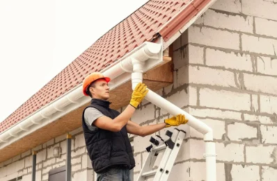 Pose et remplacement de gouttières à Serez